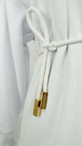 Blouse "Eria 330" with open back WHITE Blouse "Eria 330" with open back WHITE
