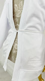 Blouse "Eria 330" with open back WHITE Blouse "Eria 330" with open back WHITE