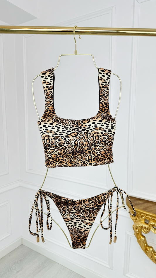 Elastic Bralette "HERA" Animal Print