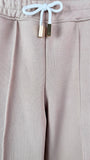 2-Piece Set "Eria 500" Top with Open Back + Long Straight Cotton Pants BEIGE 2-Piece Set "Eria 500" Top with Open Back + Long Straight Cotton Pants BEIGE