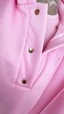 Hanorac " Blush" SNAP cu capse și Satin pe interior BABY PINK Hanorac " Blush" SNAP cu capse și Satin pe interior BABY PINK