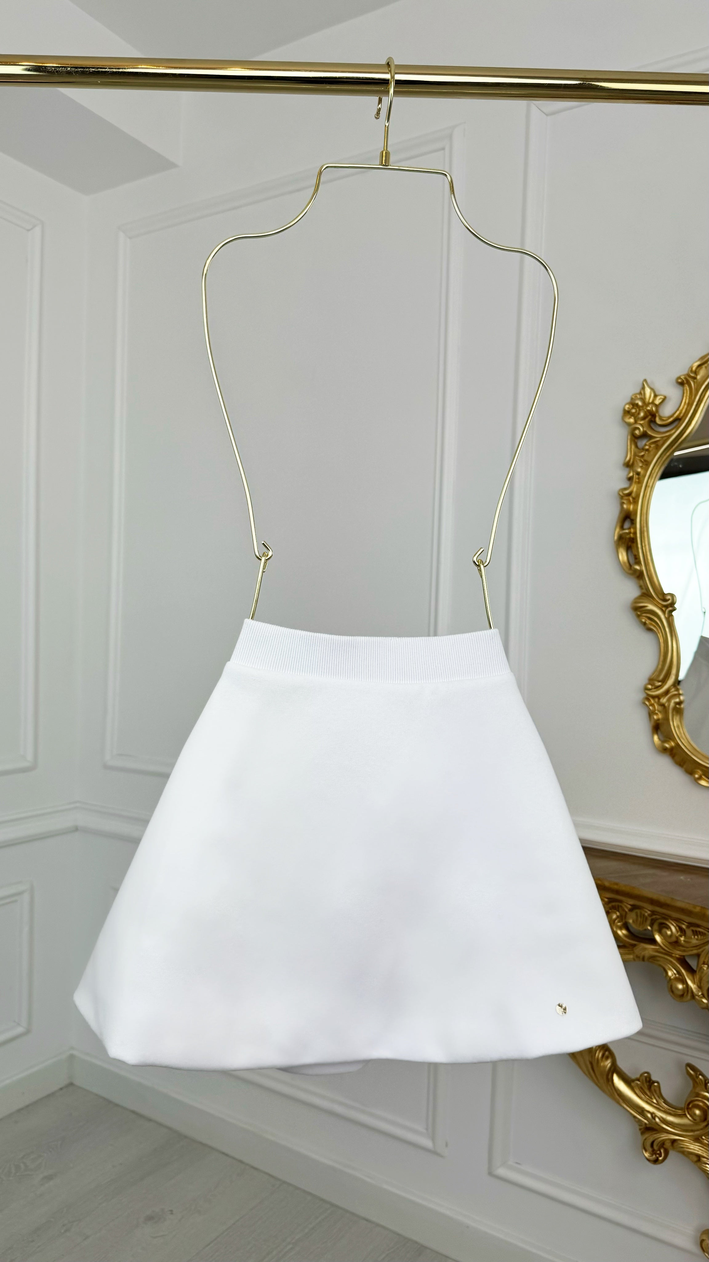 Skirt "Blush" Doll with Satin Interior WHITE. Skirt "Blush" Doll with Satin Interior WHITE.