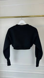 2-Piece Set Blouse "Blush" Cropped + Semi-Flared Skirt BLACK. 2-Piece Set Blouse "Blush" Cropped + Semi-Flared Skirt BLACK.