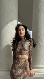 Top " Arista " elástico Animal Print Top " Arista " elástico Animal Print