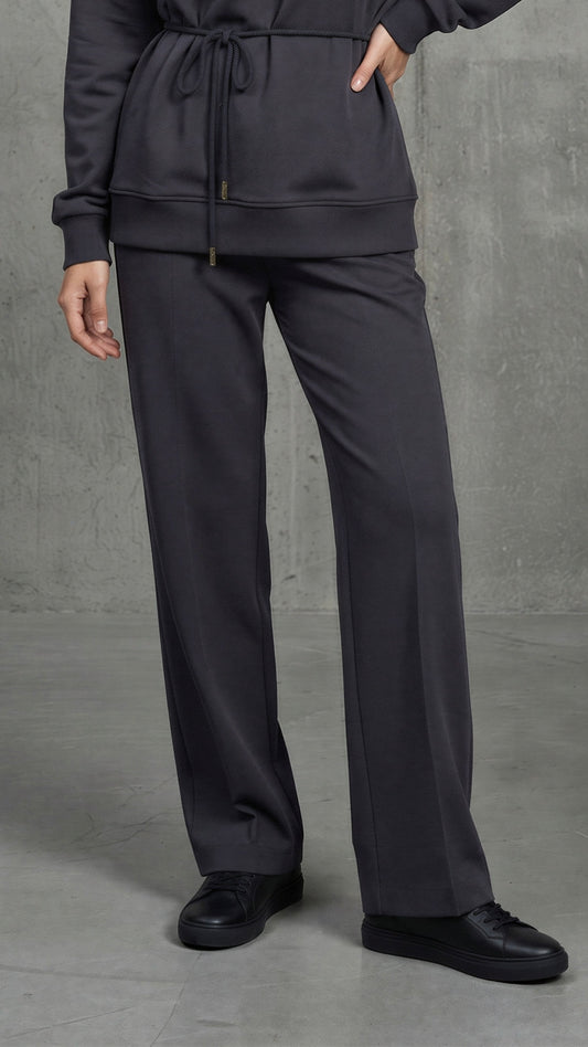 Pantaloni "ERIA 500 " Bumbac Drepți Largi DARK GREY