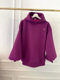 Sudadera con capucha y espalda sin cortes "Blush" con mangas acampanadas -5 VARIACIONES DE COLORES Sudadera con capucha y espalda sin cortes "Blush" con mangas acampanadas -5 VARIACIONES DE COLORES