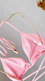 Sujetador de baño triangular "Baby Doll" Rosa Rubor Sujetador de baño triangular "Baby Doll" Rosa Rubor