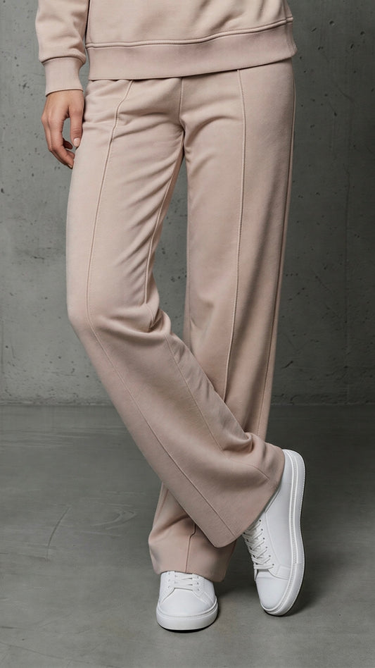 Kalhoty "ERIA 500" bavlna rovné široké béžové