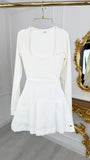 Shaping elastic bodysuit "Hera" with long sleeves MILK Shaping elastic bodysuit "Hera" with long sleeves MILK