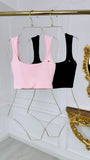 Elastic Bustier "Hera" Baby Pink Elastic Bustier "Hera" Baby Pink