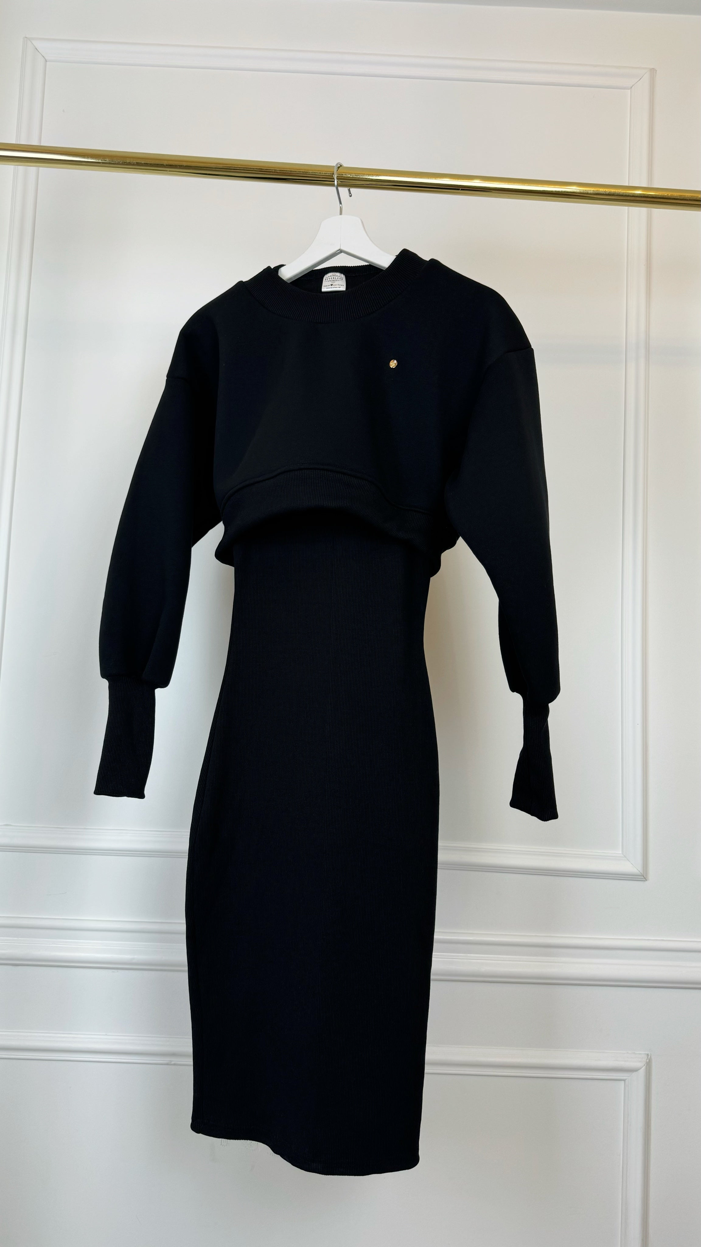 SET 2 Cropped Blouse + Rib Dress - 4 COLOR VARIATIONS SET 2 Cropped Blouse + Rib Dress - 4 COLOR VARIATIONS