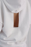 2-Piece Set "Blush" Open-Back Hoodie + "Feather" Pants - White 2-Piece Set "Blush" Open-Back Hoodie + "Feather" Pants - White