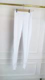 2-Piece Set "Blush" Open-Back Hoodie + "Feather" Pants - White 2-Piece Set "Blush" Open-Back Hoodie + "Feather" Pants - White