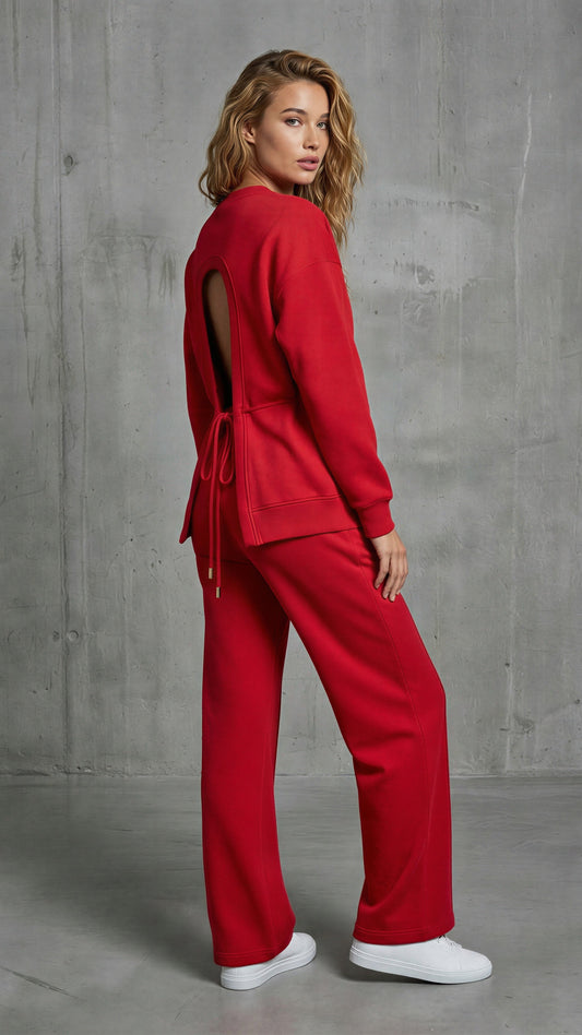 Pants "ERIA 500" Cotton Straight Large RED