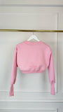 Set 2 Piese Bluză " ERIA 500 " Cropped + Pantaloni Drepți BABY PINK Set 2 Piese Bluză " ERIA 500 " Cropped + Pantaloni Drepți BABY PINK