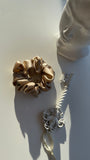 1 Medium Mulberry Natural Silk Scrunchie 1 Medium Mulberry Natural Silk Scrunchie