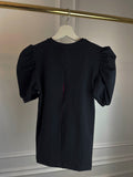 Doll "Split" Short T-shirt with Puffed Sleeves Black Doll "Split" Short T-shirt with Puffed Sleeves Black