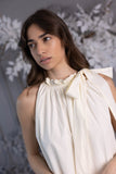 Rochie scurtă " Baby Doll " neșifonabilă din tafta fâșoasă ALB Rochie scurtă " Baby Doll " neșifonabilă din tafta fâșoasă ALB