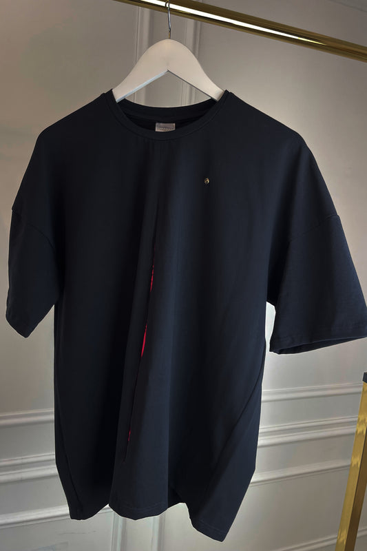 Camiseta Oversize "Split" Negra