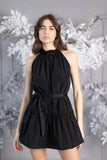 Short "Baby Doll" Non-Crease Taffeta Dress BLACK Short "Baby Doll" Non-Crease Taffeta Dress BLACK