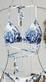 Triangle Bikini "Lovely Ink" with Detachable Cups Triangle Bikini "Lovely Ink" with Detachable Cups