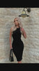 Rochie cu CRISTALE MIDI din Rib - ALB Rochie cu CRISTALE MIDI din Rib - ALB