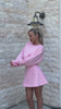 Blouse "BLUSH" WITH CRYSTALS with Satin lining Cropped WHITE Blouse "BLUSH" WITH CRYSTALS with Satin lining Cropped WHITE