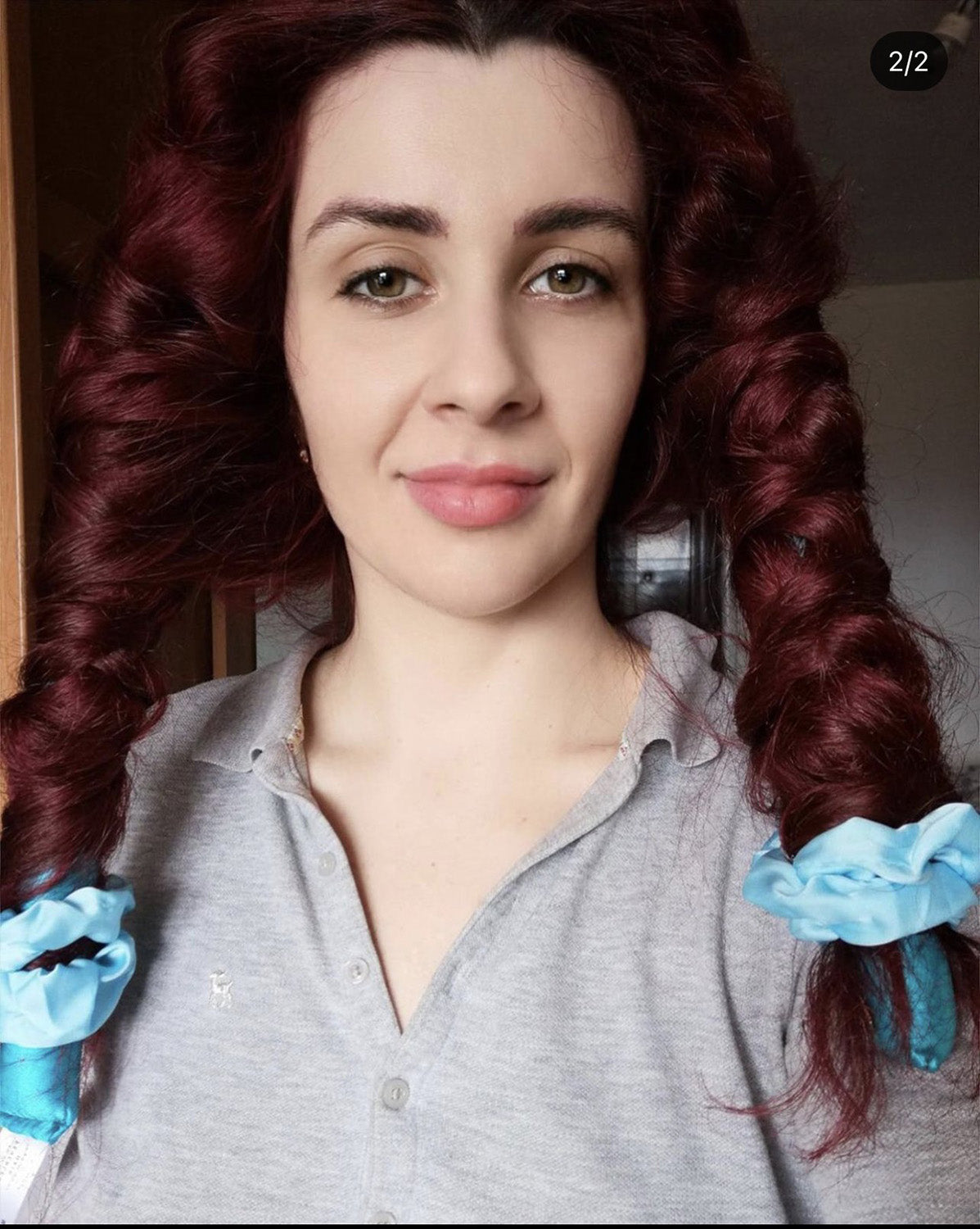 Ondulator fără Căldură cu elastice din Mătase Naturală Alb Ondulator fără Căldură cu elastice din Mătase Naturală Alb