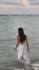 White Satin Wave Dress White Satin Wave Dress