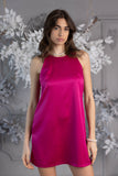 OUTLET Rochie tafta scurtă A line Fucsia OUTLET Rochie tafta scurtă A line Fucsia