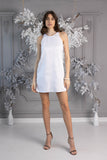 OUTLET Rochie tafta scurtă A line Alb OUTLET Rochie tafta scurtă A line Alb