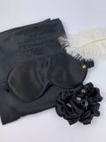 Set Funda Almohada + Mascarilla + 2 x elásticos Negro Set Funda Almohada + Mascarilla + 2 x elásticos Negro