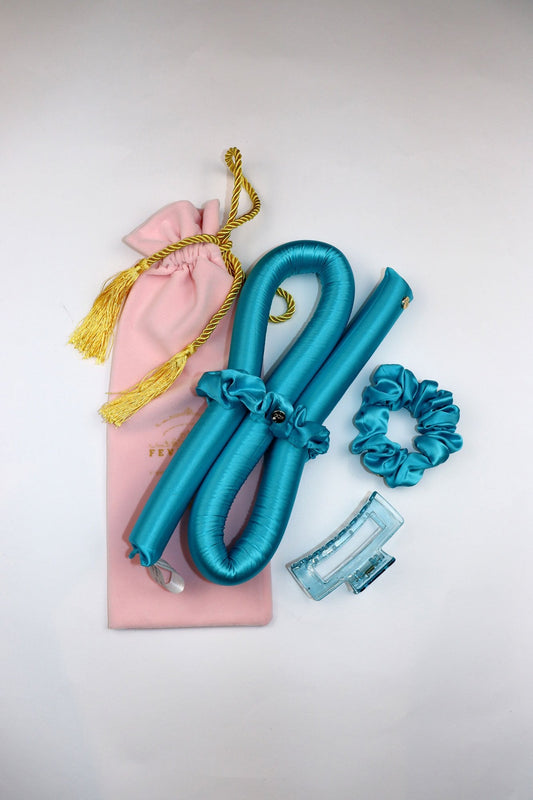 STANDARD Size Silk Heatless Curler with SILK Scrunchies Maldive