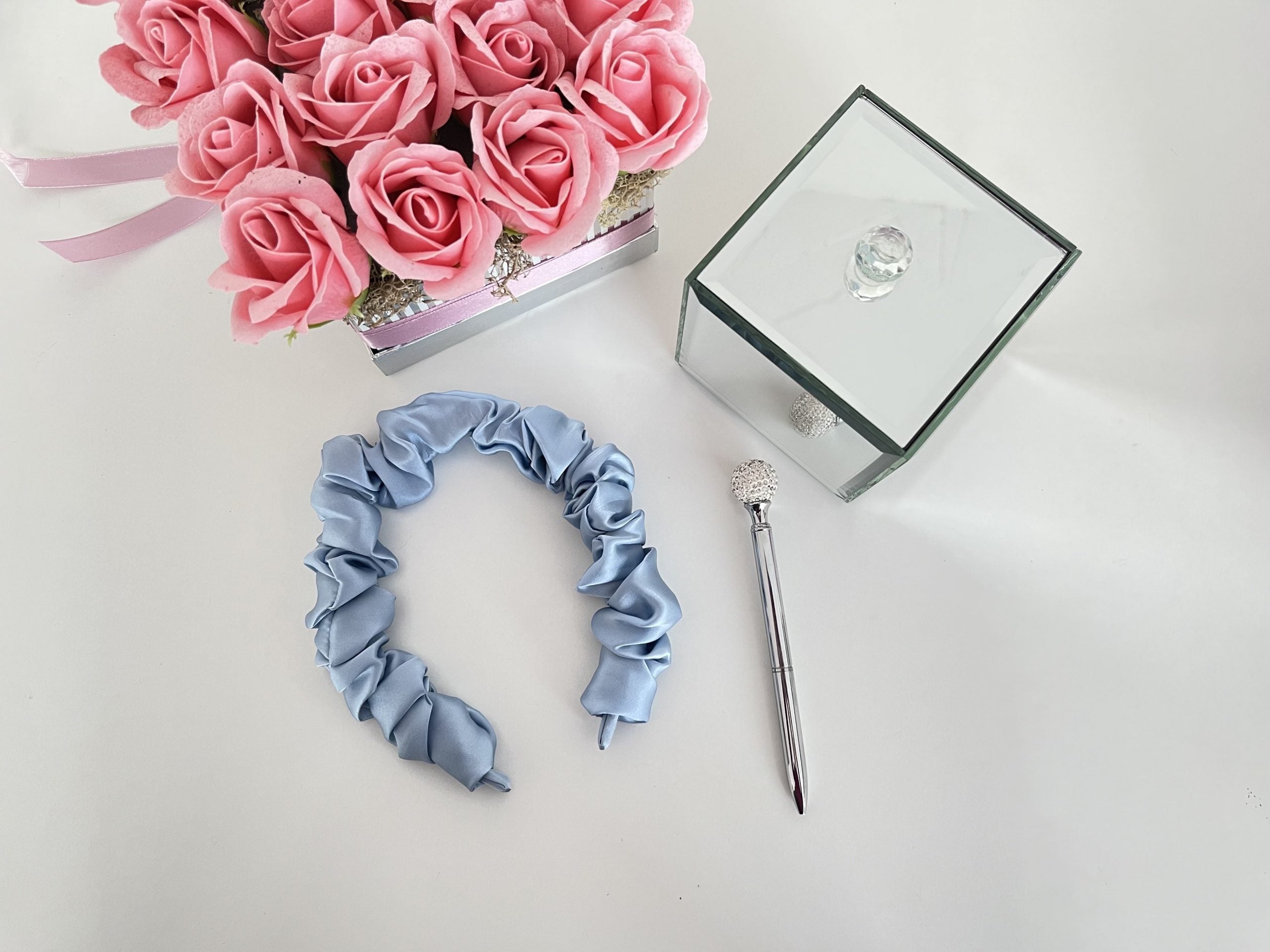 Natural Silk Headband 3.5 cm Natural Silk Headband 3.5 cm