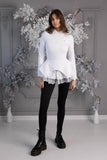 White W. Shirt + White Blouse Set White W. Shirt + White Blouse Set