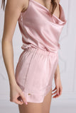 Set Satin Wave - Powder Pink Top and Shorts Set Satin Wave - Powder Pink Top and Shorts
