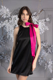 Short A-line Taffeta Dress Black  Short A-line Taffeta Dress Black