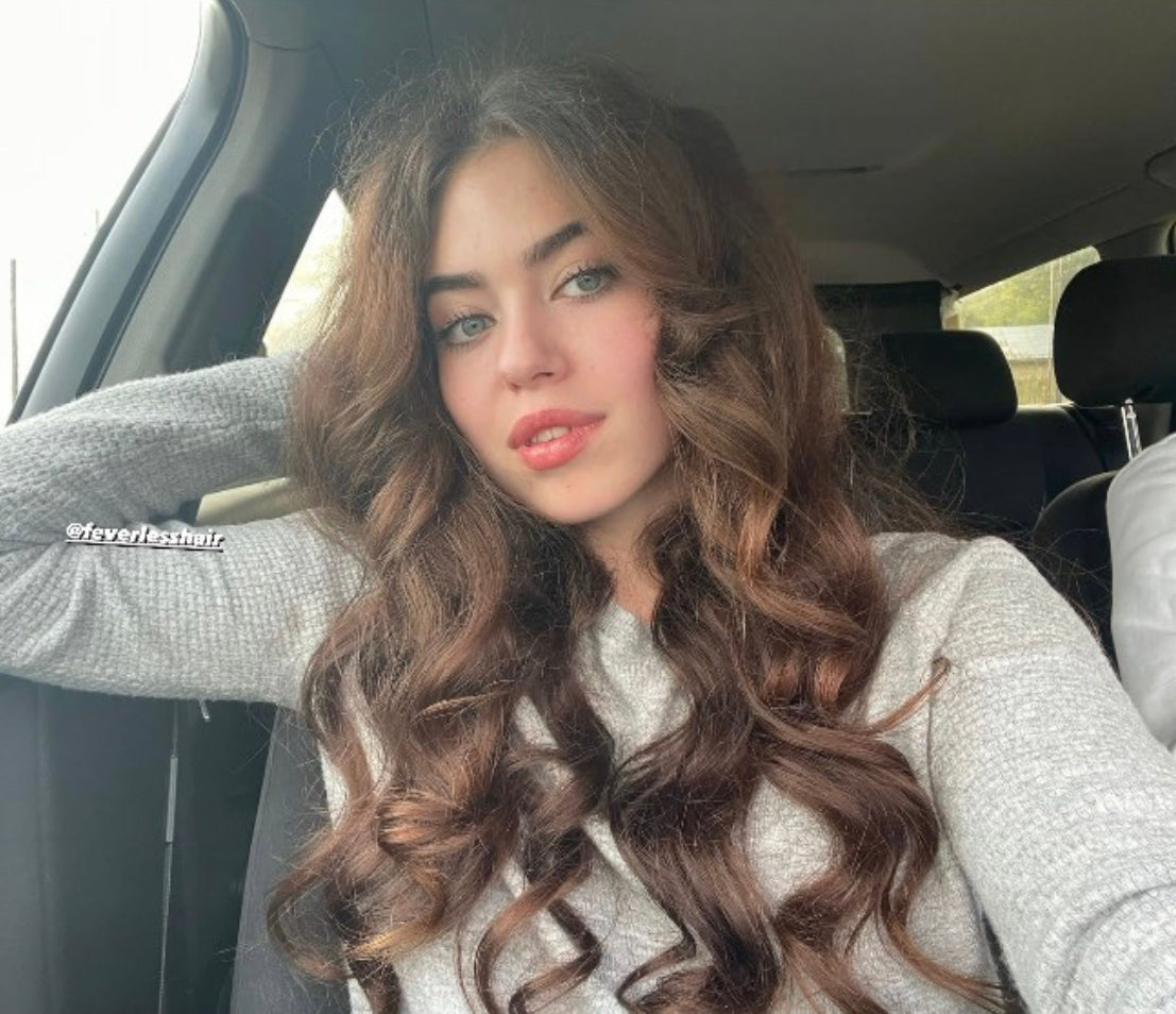 Rizador STANDARD sin calor, elásticos de seda natural azul tibetano Rizador STANDARD sin calor, elásticos de seda natural azul tibetano