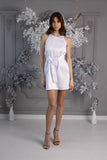 OUTLET Rochie tafta scurtă A line Alb OUTLET Rochie tafta scurtă A line Alb