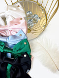 Hair Bow made from Natural Silk in various colors. Hair Bow made from Natural Silk in various colors.