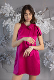 OUTLET Rochie tafta scurtă A line Fucsia OUTLET Rochie tafta scurtă A line Fucsia