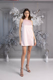 OUTLET Rochie tafta scurtă A line Roz Pudră OUTLET Rochie tafta scurtă A line Roz Pudră