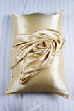 Glowing Hair & Skin SET - XXS Size Curling Kit + 1 FeverLess Pillowcase in Golden Natural Silk Glowing Hair & Skin SET - XXS Size Curling Kit + 1 FeverLess Pillowcase in Golden Natural Silk