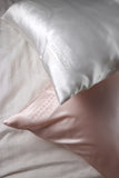 Glowing Hair & Skin SET - STANDARD Size Curling Kit + 1 FeverLess Pillowcase in Pink Natural Silk Glowing Hair & Skin SET - STANDARD Size Curling Kit + 1 FeverLess Pillowcase in Pink Natural Silk