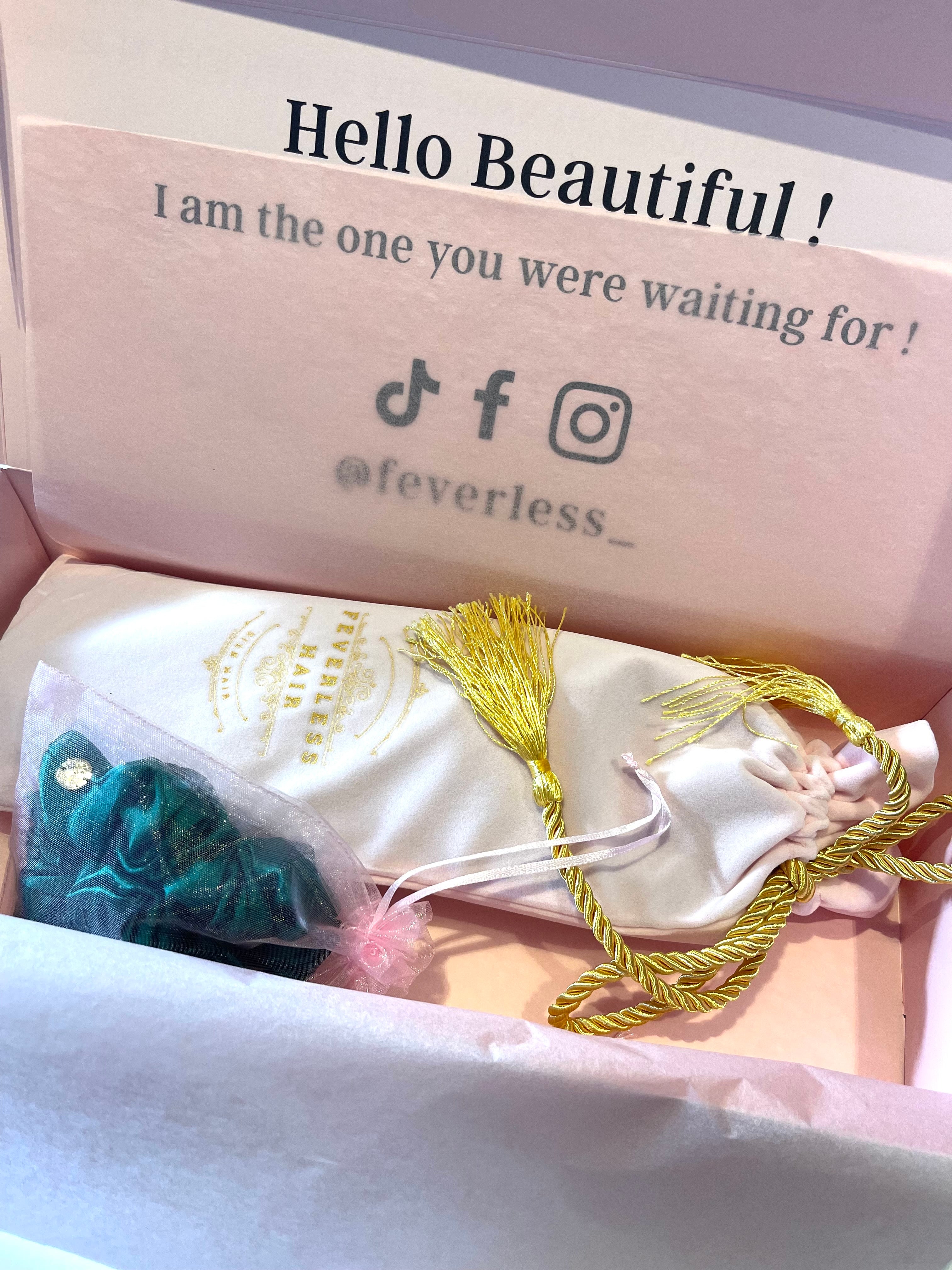 STANDARD Size Silk Heatless Curler with SILK Scrunchies  Emerald Green  STANDARD Size Silk Heatless Curler with SILK Scrunchies  Emerald Green