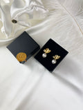 Leaf Pearls by Shirley Navone Pendientes con perlas Leaf Pearls by Shirley Navone Pendientes con perlas