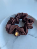 1 Medium Mulberry Natural Silk Scrunchie