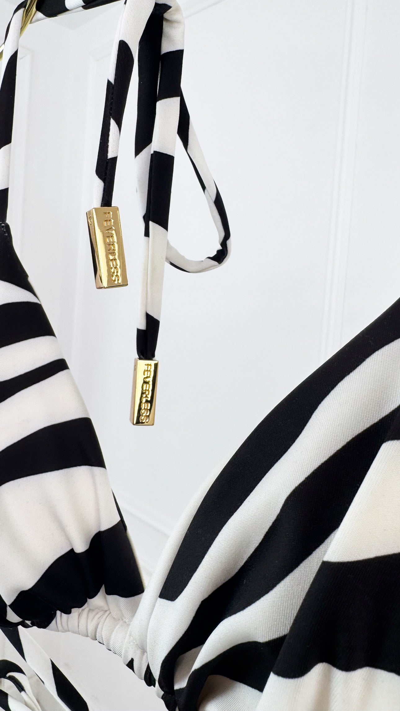 Sutien de baie triunghi "Zebra " cupe detașabile