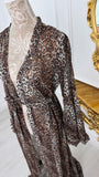 Cardigan Voal " Fantasia " Animal Print