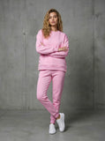SET 2 piese Bluză BLUSH SNAP + Pantaloni Panǎ -  BABY PINK